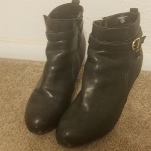 Cute black high heel boots